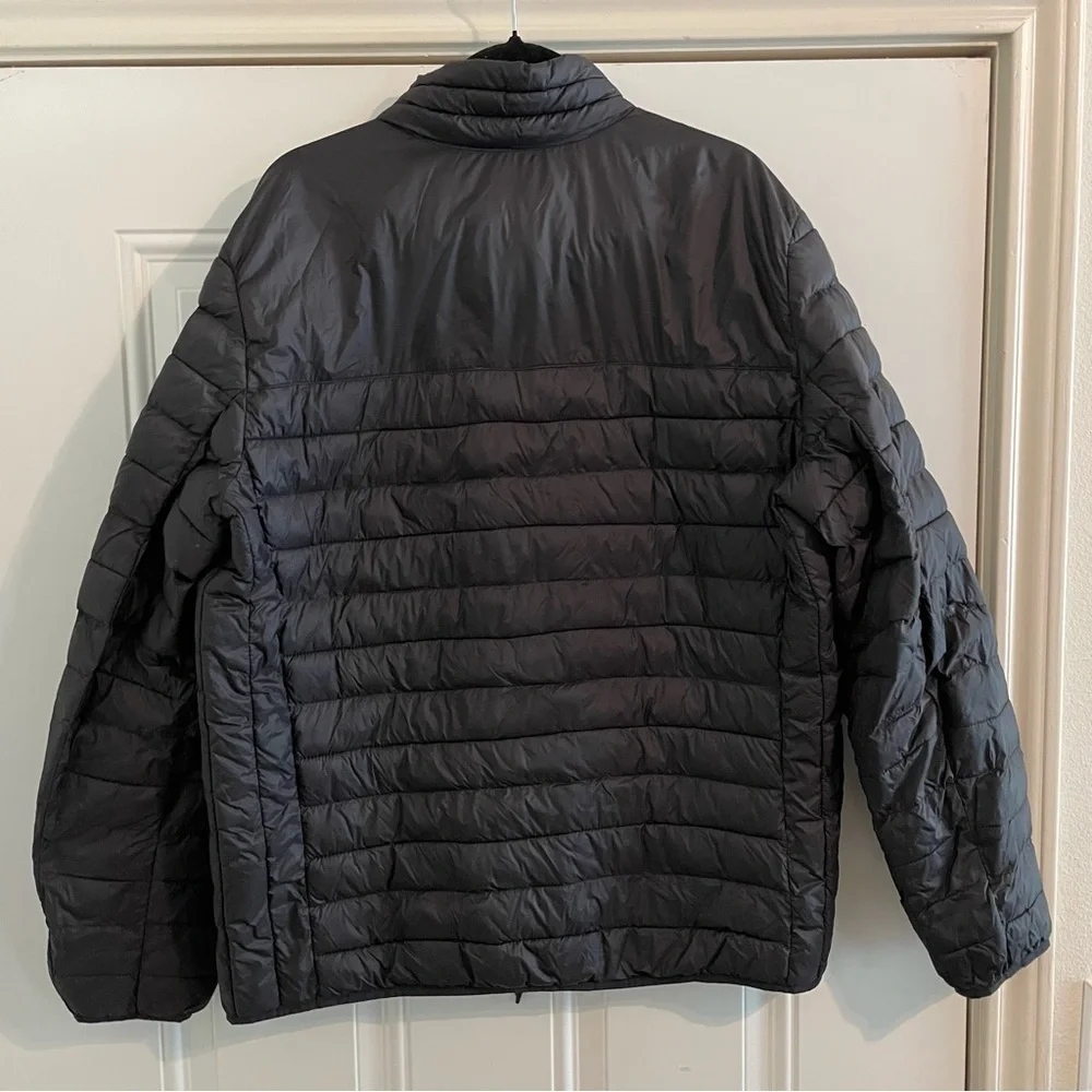 GAP  Black Puffer Jacket Lightweight Down Filled Size Extra Large